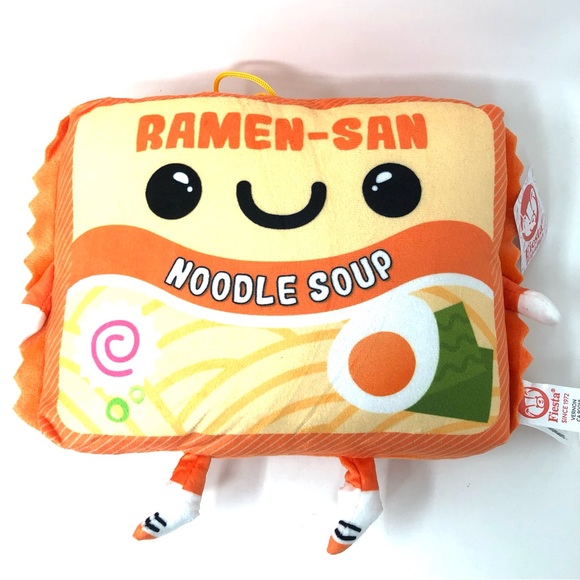 RamenSan - Ramen Noodles Plush Pillow Orange - Picture 4 of 4